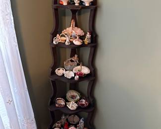 antique corner etagere 
