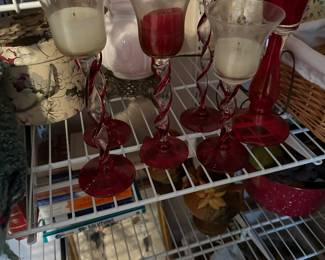 Red Christmas candles 