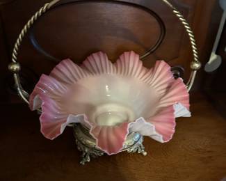 Antique brides basket