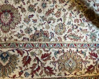 Close up of area rug