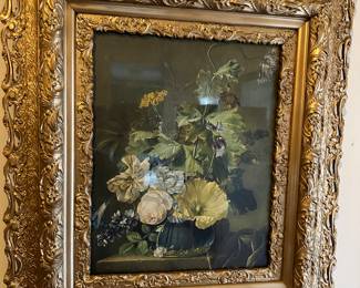 antique framed print
