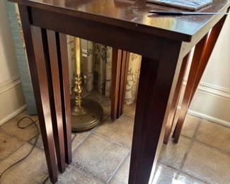 Stacking trio of side tables