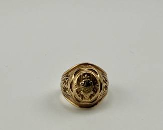 Gold class ring
