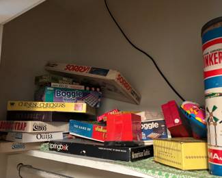 Vintage kids toys and games