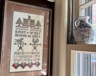 Framed embroidery 