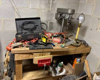 Work Bench Table, Bench Drill Press
