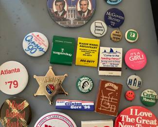 Vintage Pins, Matchboxes