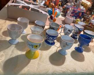 Egg cup collection