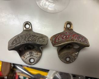 Vintage CocaCola bottle openers 