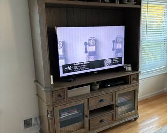 Media Center by Riverside Furniture, can accommodate up to a 60" flat screen TV