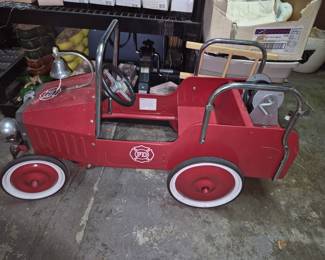 Retro Pedal car Fire engine