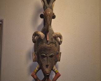 Antique African masks
