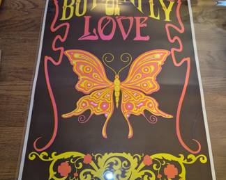 Vintage Black light poster