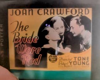 The Bride Wore Red - Joan Crawford, Franchot Tone, Robert Young. Magic lantern glass slide.