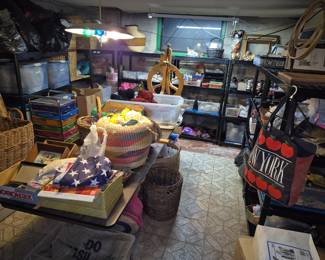 Lots of crafting and art supplies