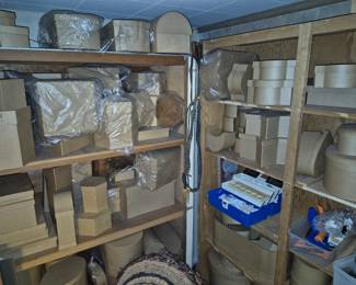 Tens of new papier mache boxes for decoupage and crafts