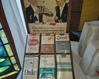 Vintage store counter top Cigarette display