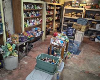 Full basement of toys and treasures