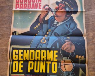 Vintage Movie Poster Gendarme De Punto