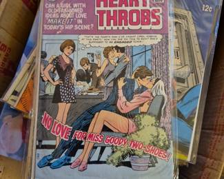 Vintage heart Throbs comic book