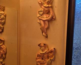 Vintage Chalkware wall Sculpture