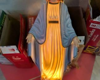 Vintage Light up Religious Sculptures