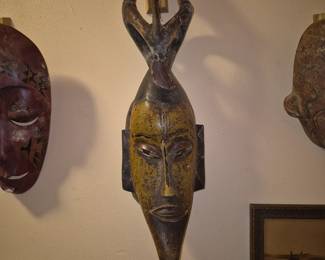 Antique African masks