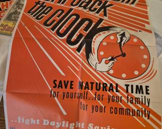 Vintage daylight savings Poster