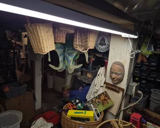 Lots of Baskets Vintage Bell Telephone sign