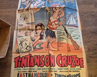 Vintage Original Tin-Tan Movie poster