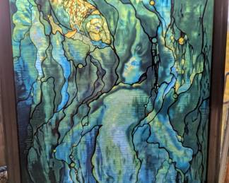 Small Tiffany repro of mermaid