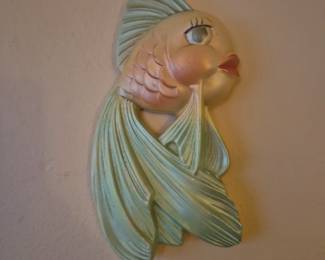 Vintage 1964 Miller Studios Chalkware fish