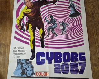 Vintage original Cyborg 2087 Movie poster