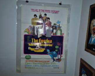 Original Beatles Yellow Submarine Poster