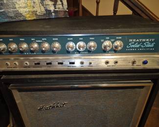Vintage Heathkit large Guitar amp . Works great!