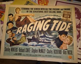 Vintage raging tide movie poster