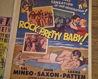 Vintage original Rock Pretty baby Movie poster