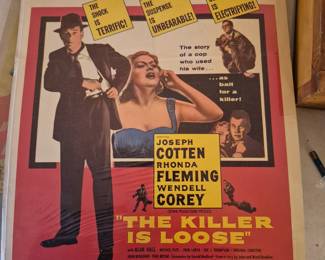 Vintage movie Poster The Killer is Loose