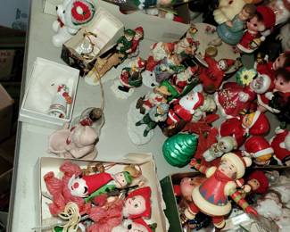 Tons of Vintage Christmas decor lots still in original packing