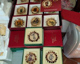 Hummel gold Christmas ornament collection 
