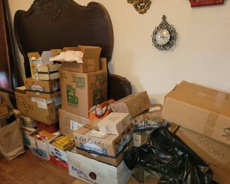 Tons of boxes of crafts
