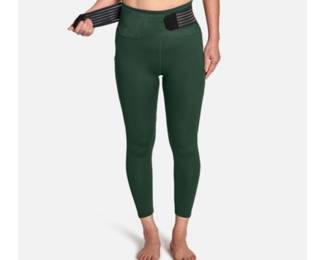 Tommie Copper Adjustable Back Support Ankle Length Leggings, Medium