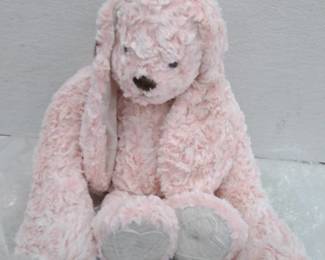 Demdaco Heartful Hugs 17.5in Weighted Plush Animal, Bunny