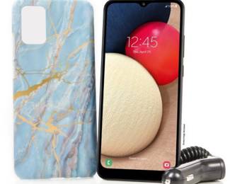 Tracfone Samsung Galaxy A02s Smartphone With Car Charger And Case