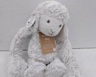 Demdaco Heartful Hugs 17.5in Weighted Plush Animal, Lamb
