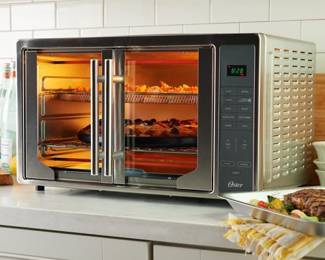Oster XL Air Fry 10-in-1 Digital 10 in 1 1700W French Door Convection Oven, Stainless Steel, Retail - $229.98