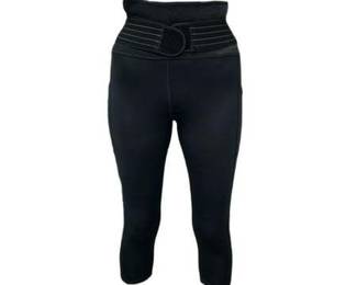 TOMMIE COPPER Women s Adjustable Strap Back Support Pro 19 Leggings Black XL