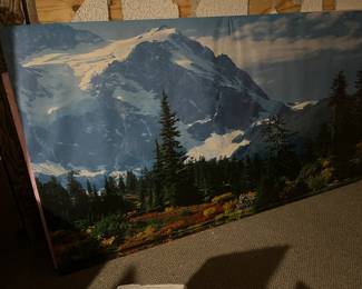 Train layout background
