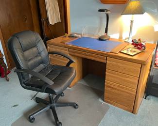 Desk and office chair