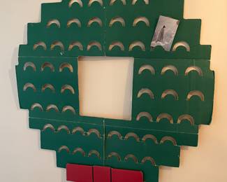 Vintage Christmas card holder